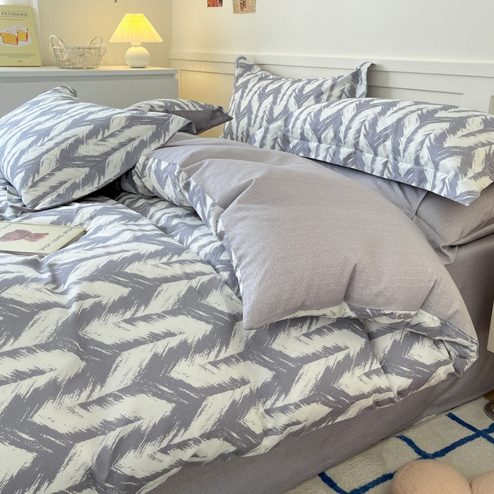 91家纺网 家纺一手货源 找家纺 2024新款小清新全棉印花四件套-68系列 D奔标