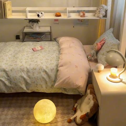 91家纺网 家纺一手货源 找家纺 2024新款小清新全棉印花学生宿舍三件套-68系列 B蔓莎