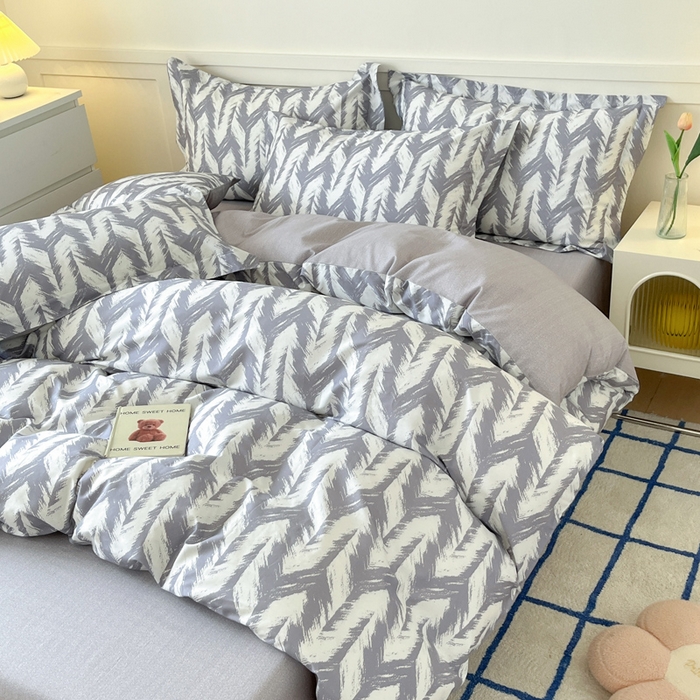 91家纺网 家纺一手货源 找家纺 2024新款小清新全棉印花四件套-68系列 D奔标