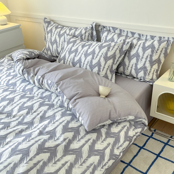 91家纺网 家纺一手货源 找家纺 2024新款小清新全棉印花四件套-68系列 D奔标