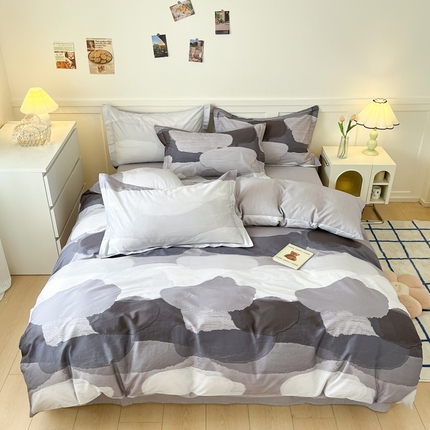 91家纺网 家纺一手货源 找家纺 （总）2024新款小清新全棉印花四件套-68系列