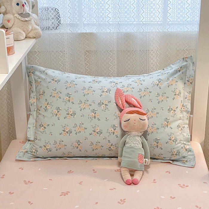 91家纺网 家纺一手货源 找家纺 2024新款小清新全棉印花学生宿舍三件套-68系列 B蔓莎