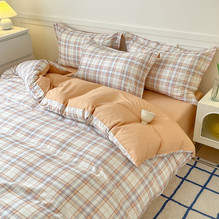 91家纺网 家纺一手货源 找家纺 2024新款小清新全棉印花四件套-68系列 D约里克