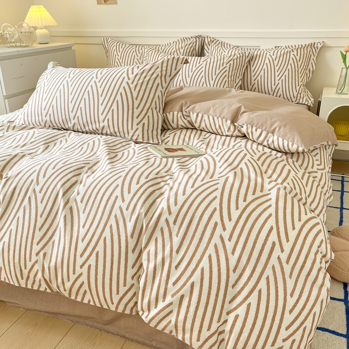 91家纺网 家纺一手货源 找家纺 2024新款小清新全棉印花四件套-68系列 D里斯本