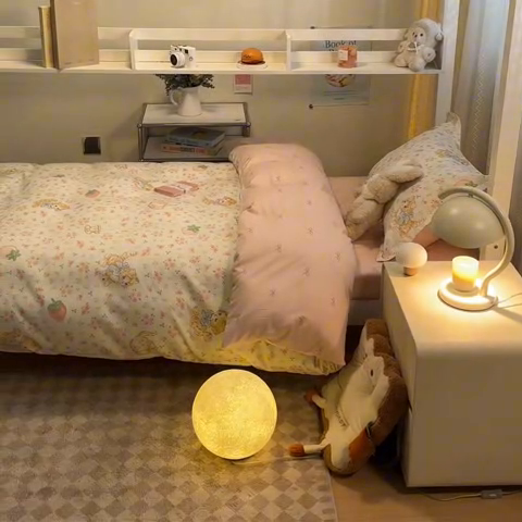 91家纺网 家纺一手货源 找家纺 2024新款小清新全棉印花学生宿舍三件套-68系列 B萌小喵