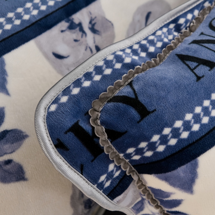 91家纺网 家纺一手货源 找家纺 千嘻汇 2025新款7斤牛奶绒金貂法莱绒床裙款保暖绒四件套 花韵