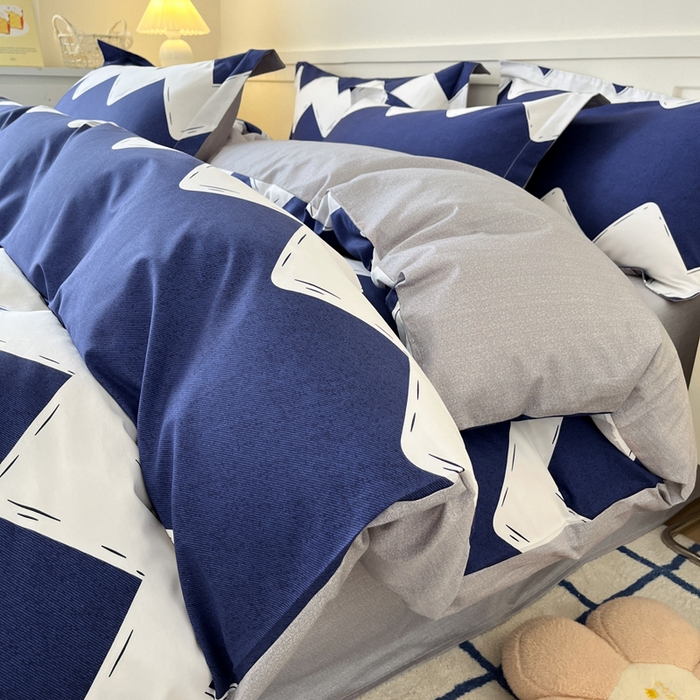 91家纺网 家纺一手货源 找家纺 2024新款小清新全棉印花四件套-68系列 D简爱