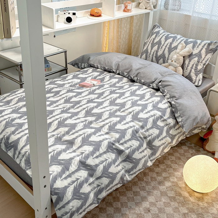 91家纺网 家纺一手货源 找家纺 2024新款小清新全棉印花学生宿舍三件套-68系列 D奔标