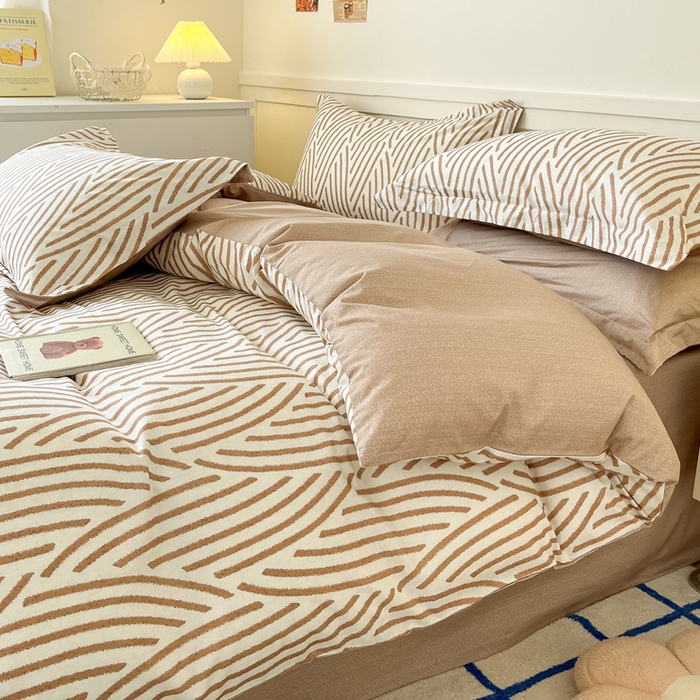 91家纺网 家纺一手货源 找家纺 2024新款小清新全棉印花四件套-68系列 D里斯本