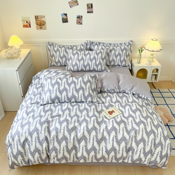 91家纺网 家纺一手货源 找家纺 2024新款小清新全棉印花四件套-68系列 D奔标