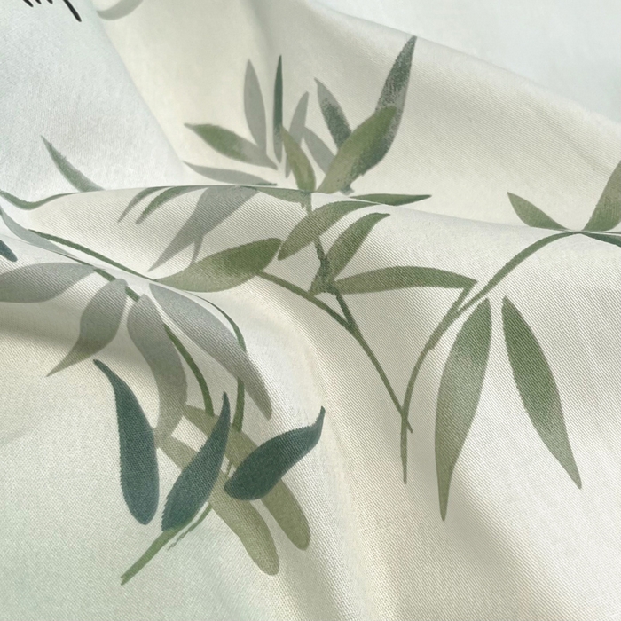 91家纺网 家纺一手货源 找家纺 2024新款小清新全棉印花学生宿舍三件套-68系列 A竹子熊猫