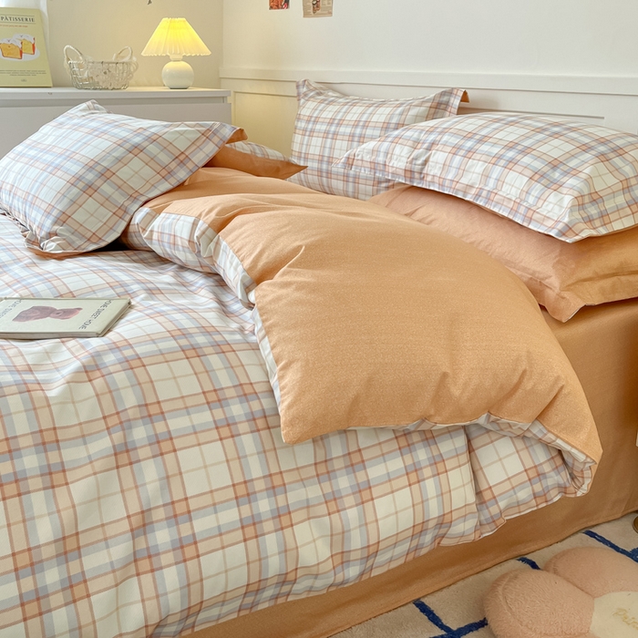 91家纺网 家纺一手货源 找家纺 2024新款小清新全棉印花四件套-68系列 D约里克