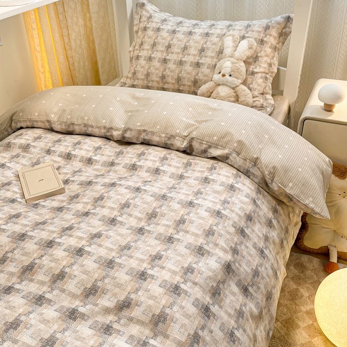 91家纺网 家纺一手货源 找家纺 2024新款小清新全棉印花学生宿舍三件套-68系列 D艾瑞