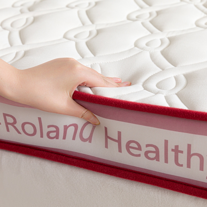 91家纺网 家纺一手货源 找家纺 欣罗兰垫业 2024新款A类牛奶丝记忆棉床垫 祥云粉