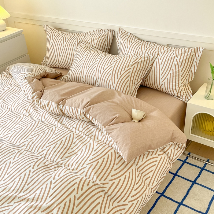 91家纺网 家纺一手货源 找家纺 2024新款小清新全棉印花四件套-68系列 D里斯本