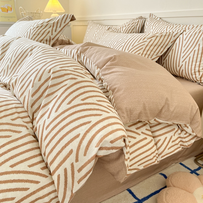 91家纺网 家纺一手货源 找家纺 2024新款小清新全棉印花四件套-68系列 D里斯本