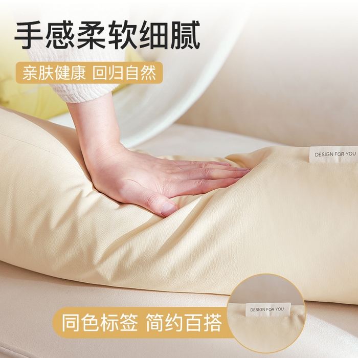 91家纺网 家纺一手货源 找家纺 （总）美茉家居 2024新款纯棉素色帆布糖果枕