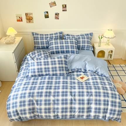 91家纺网 家纺一手货源 找家纺 （总）2024新款小清新全棉印花四件套-68系列