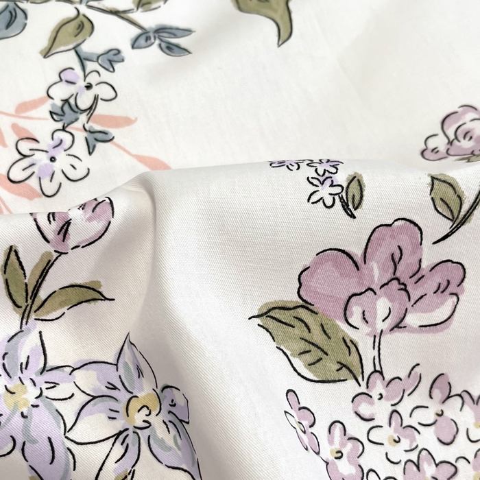 91家纺网 家纺一手货源 找家纺 2024新款小清新全棉印花学生宿舍三件套-68系列 B花之恋