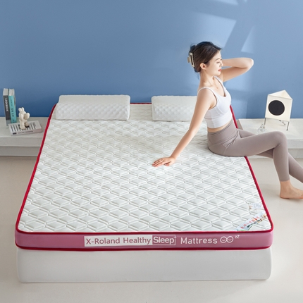 91家纺网 家纺一手货源 找家纺 欣罗兰垫业 2024新款A类牛奶丝记忆棉床垫 梦幻粉