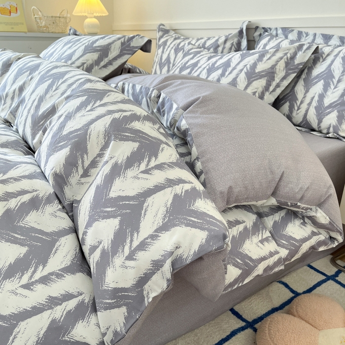 91家纺网 家纺一手货源 找家纺 2024新款小清新全棉印花四件套-68系列 D奔标