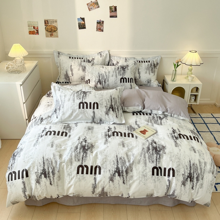 91家纺网 家纺一手货源 找家纺 2024新款小清新全棉印花四件套-68系列 D富森