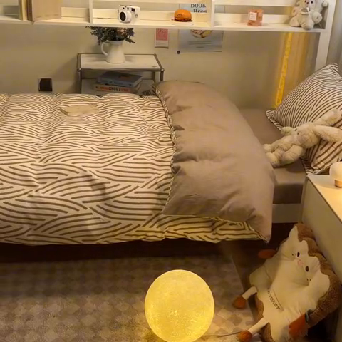 91家纺网 家纺一手货源 找家纺 2024新款小清新全棉印花学生宿舍三件套-68系列 D里斯本