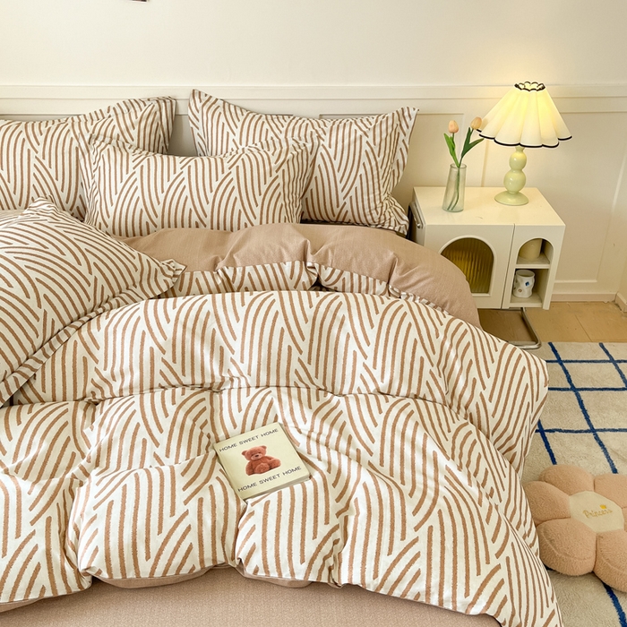 91家纺网 家纺一手货源 找家纺 2024新款小清新全棉印花四件套-68系列 D里斯本