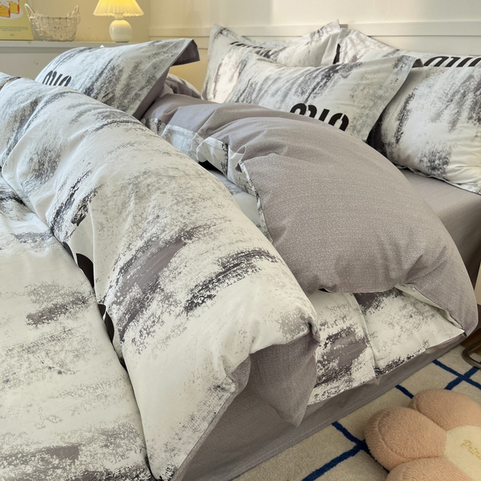 91家纺网 家纺一手货源 找家纺 2024新款小清新全棉印花四件套-68系列 D富森