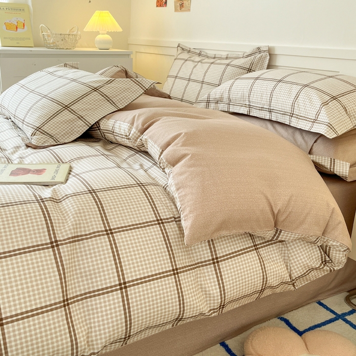 91家纺网 家纺一手货源 找家纺 2024新款小清新全棉印花四件套-68系列 D雅致