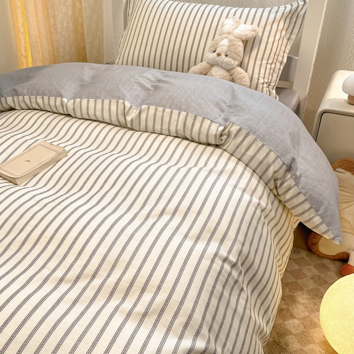 91家纺网 家纺一手货源 找家纺 2024新款小清新全棉印花学生宿舍三件套-68系列 D写书