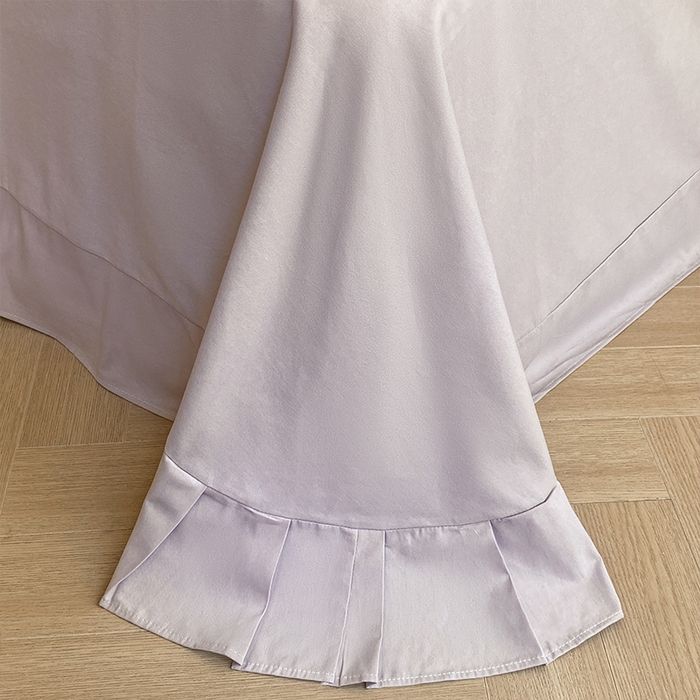 91家纺网 家纺一手货源 找家纺 格里芬家纺 2025新款花卉系列全棉加厚磨毛数码印花四件套（控价劵后标准208起） 妮可-紫