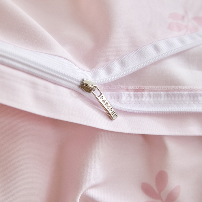 91家纺网 家纺一手货源 找家纺 2024新款小清新全棉印花四件套-68系列 F花涧-粉