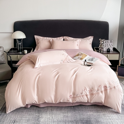 91家纺网 家纺一手货源 找家纺 （总）栩裕纺织 2024新款亲肤棉磨毛刺绣四件套