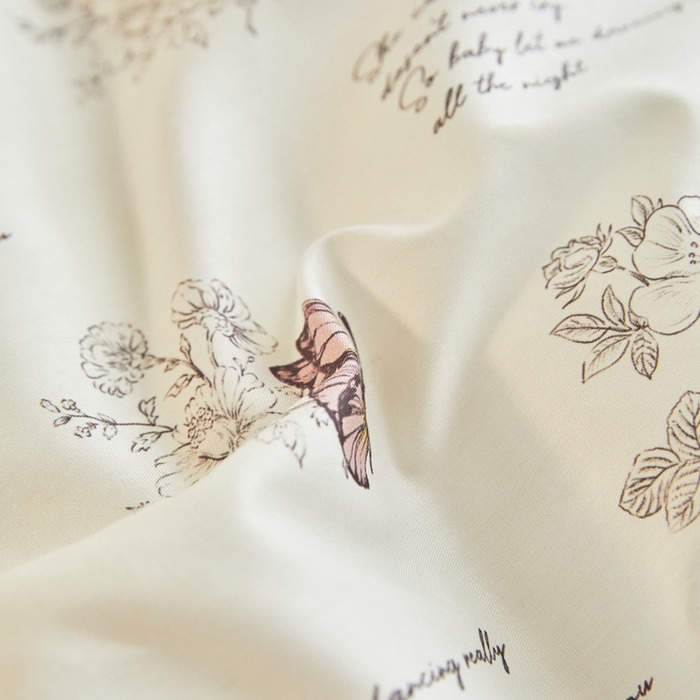 91家纺网 家纺一手货源 找家纺 2024新款小清新全棉印花四件套-68系列 F蝶之恋