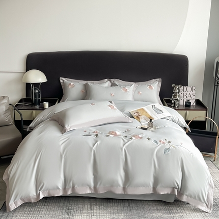 91家纺网 家纺一手货源 找家纺 （总）栩裕纺织 2024新款亲肤棉磨毛刺绣四件套