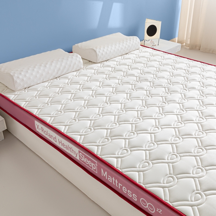 91家纺网 家纺一手货源 找家纺 欣罗兰垫业 2024新款A类牛奶丝记忆棉床垫 祥云粉