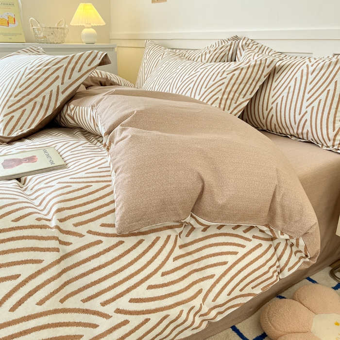 91家纺网 家纺一手货源 找家纺 2024新款小清新全棉印花四件套-68系列 D里斯本