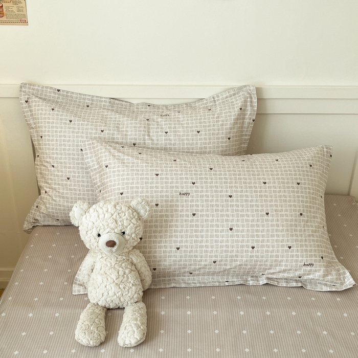 91家纺网 家纺一手货源 找家纺 2024新款小清新全棉印花四件套-68系列 D好心情