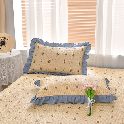 91家纺网 家纺一手货源 找家纺 （总）梦精灵家纺 2025新款全棉花边枕套