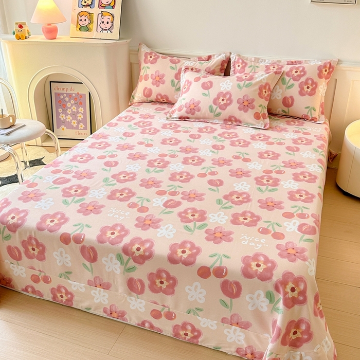 91家纺网 家纺一手货源 找家纺 2025新款加厚生态磨毛单床单 芬妮