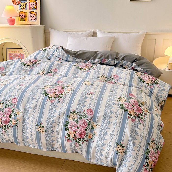 91家纺网 家纺一手货源 找家纺 2025新款加厚生态磨毛单被套 法芙娜