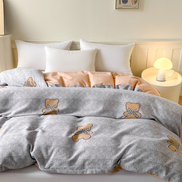 91家纺网 家纺一手货源 找家纺 2025新款加厚生态磨毛单被套 罗拉