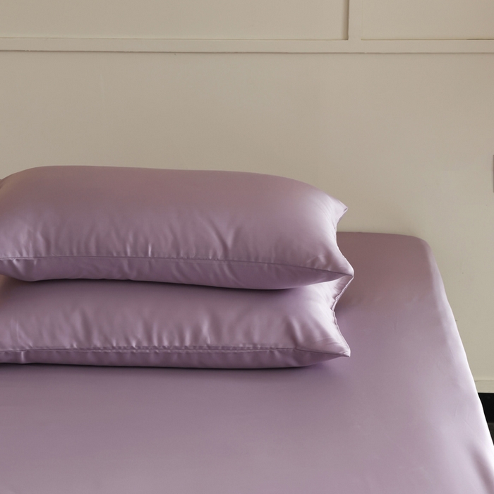 91家纺网 家纺一手货源 找家纺 轩和 2025新款A类LF60S兰精天丝单品枕套 香气紫