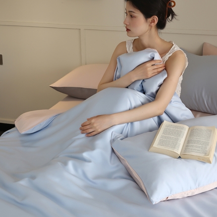 91家纺网 家纺一手货源 找家纺 （总）轩和 2025新款A类LF60S兰精天丝单品被套