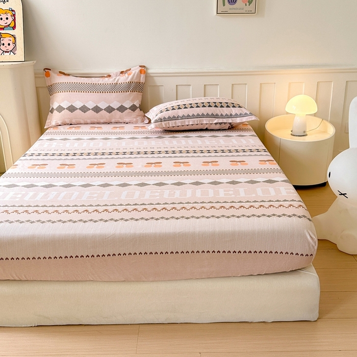 91家纺网 家纺一手货源 找家纺 2025新款加厚生态磨毛单床笠 卡蜜拉