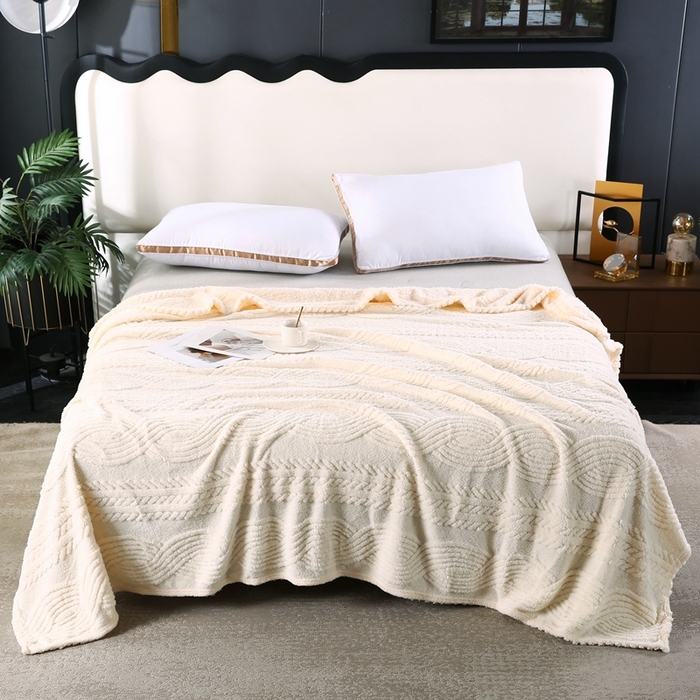 91家纺网 家纺一手货源 找家纺 （总）巴木赫 2024新款8字塔芙绒毯子毛毯