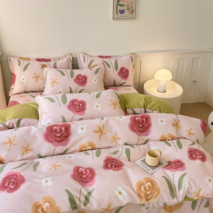 91家纺网 家纺一手货源 找家纺 2025新款加厚生态磨毛床单四件套 知否