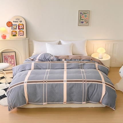 2025新款加厚生态磨毛单被套 兰迪