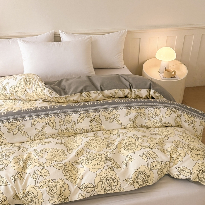 91家纺网 家纺一手货源 找家纺 2025新款加厚生态磨毛单被套 初恋